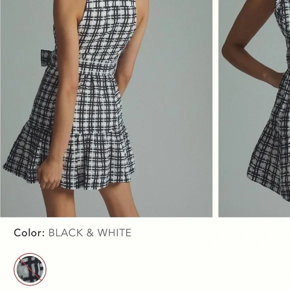 Maeve plaid mini shirt dress size 0P - Picture 4 of 5